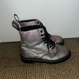 1460 Pascal Rainbow Glitter Dr. Martens Ankle Boots
